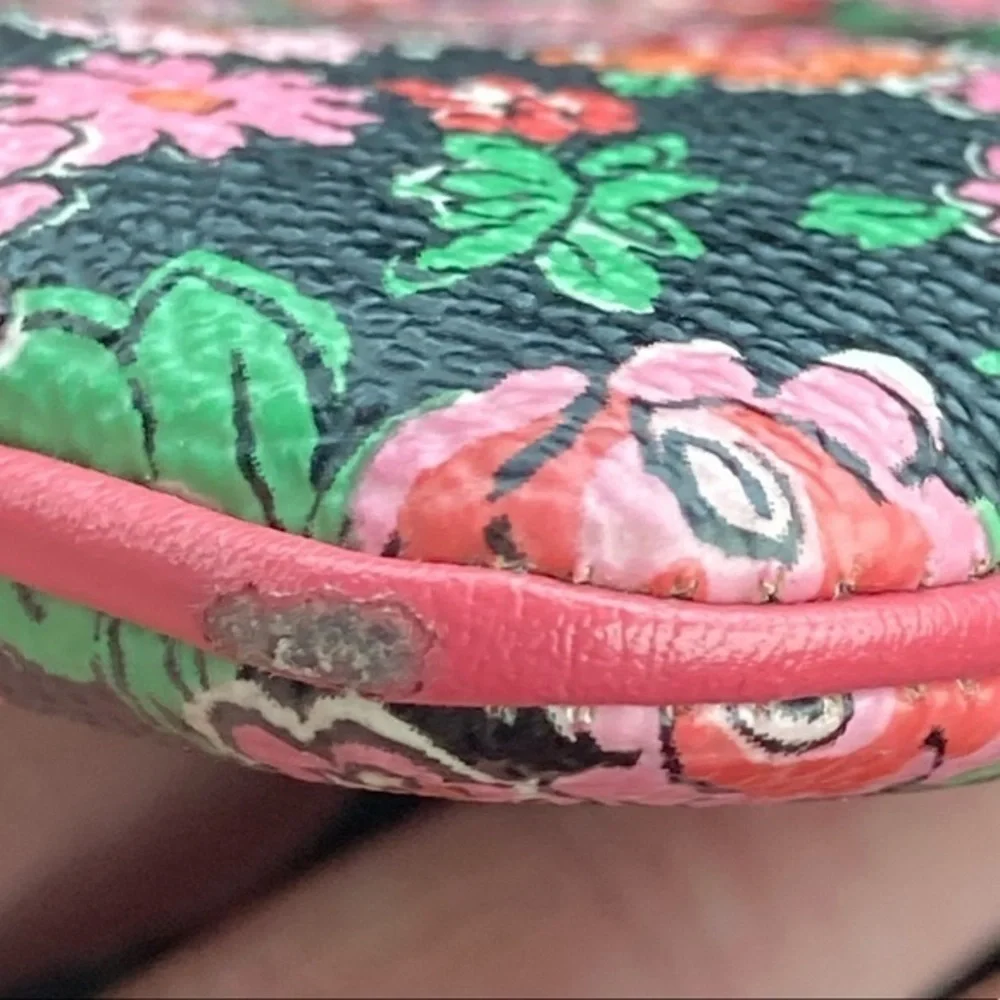 Coach F57983 posey cluster floral wristlet bag